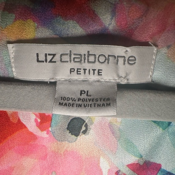 Liz Claiborne Colorful Floral Blouse - Picture 3 of 7